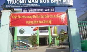Vách Ngăn Vệ Sinh Compact Việt Chung Tay Xây Những Ước Mơ Cùng Trường Mầm Non Bình Mỹ